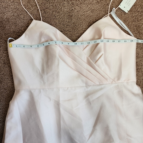 Alfred Sung Draped Faux Wrap Cocktail Dress With Pockets In Blush Style … - Picture 7 of 10